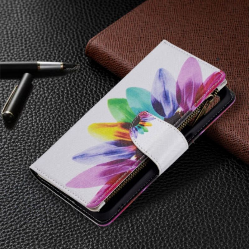 Folio-hoesje Realme 8 5g Telefoonhoesje Bloemzak Met Rits