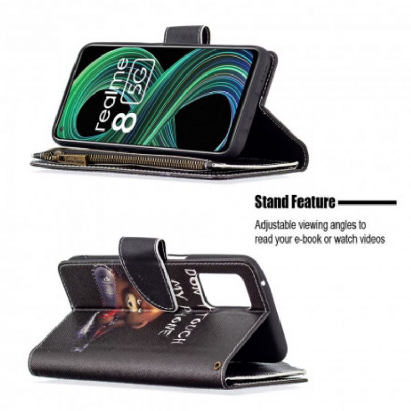 Folio-hoesje Realme 8 5g Zakbeer Met Rits