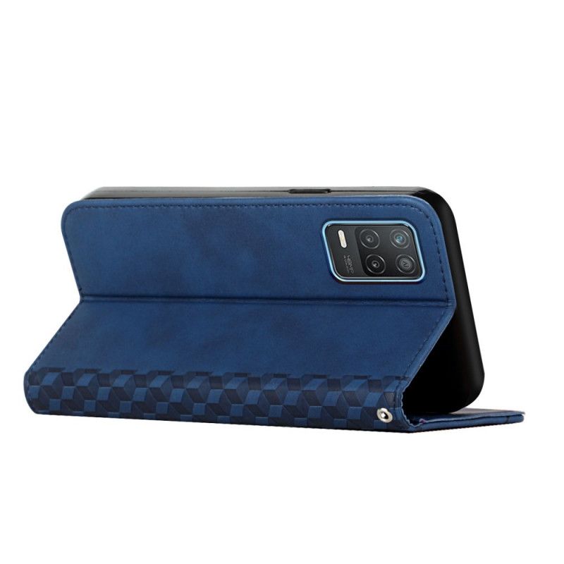 Folio-hoesje Voor Realme 8 5g Geo-leereffect