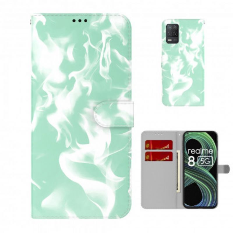 Leren Hoesje Realme 8 5g Abstract Patroon