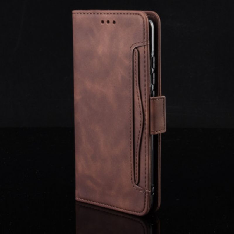 Leren Hoesje Realme 8 5g Eersteklas Multi-kaart Bescherming Hoesje