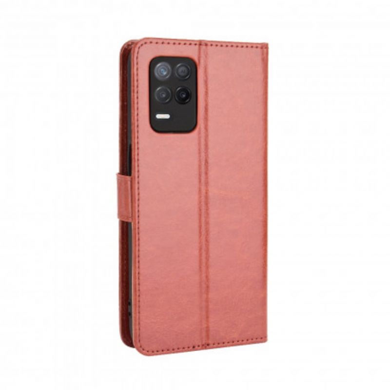 Leren Hoesje Voor Realme 8 5g Flitsend Kunstleer