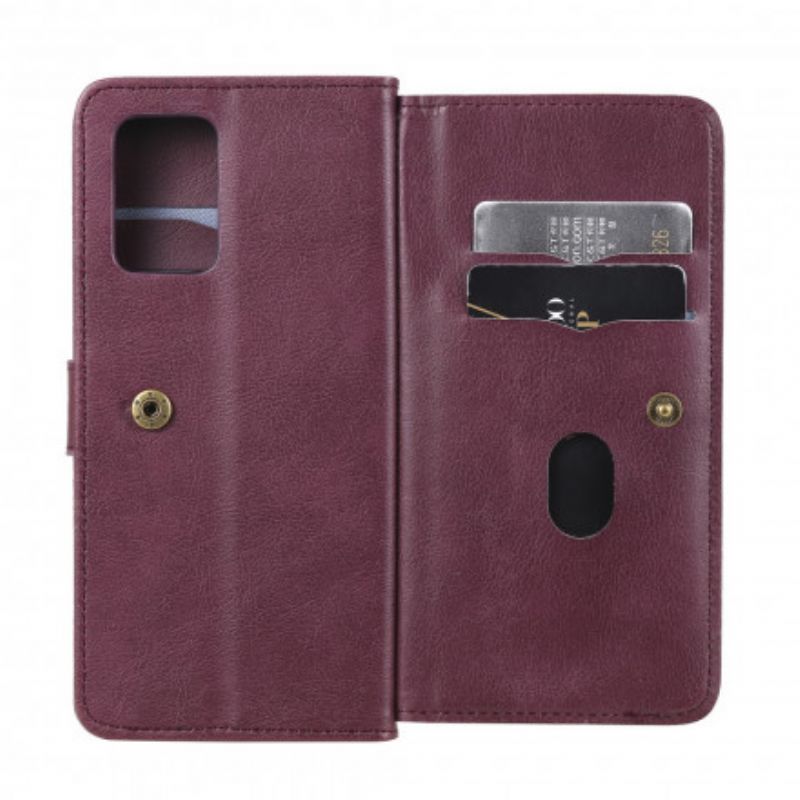 Leren Hoesje Voor Realme 8 5g Multifunctionele 10 Kaarthouder