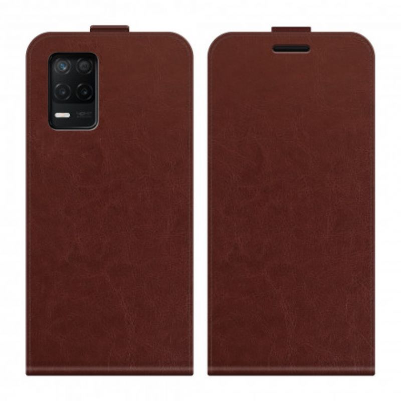 Leren Hoesje Voor Realme 8 5g Opvouwbaar Leereffect