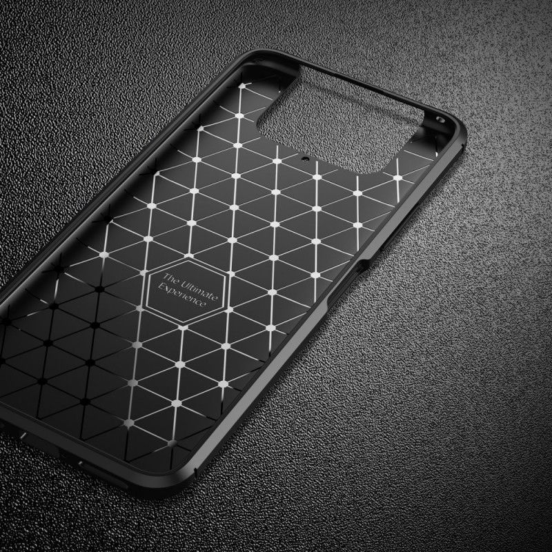 Case Hoesje Asus Zenfone 7 / 7 Pro Donkerblauw Zwart Telefoonhoesje Flexibele Koolstofvezel