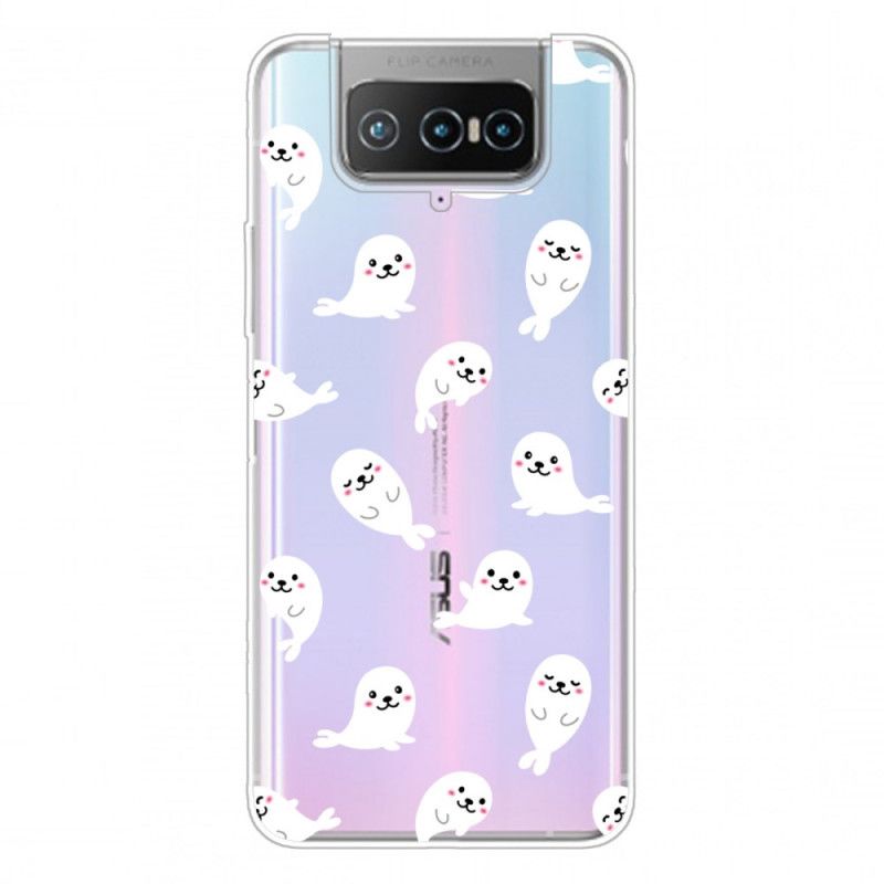 Case Hoesje Asus Zenfone 7 / 7 Pro Telefoonhoesje Top Zeeleeuwen