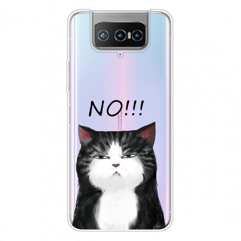 Hoesje Asus Zenfone 7 / 7 Pro De Kat Die Nee Zegt