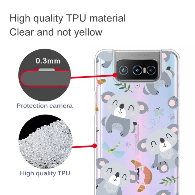Hoesje Asus Zenfone 7 / 7 Pro Schattige Koala'S