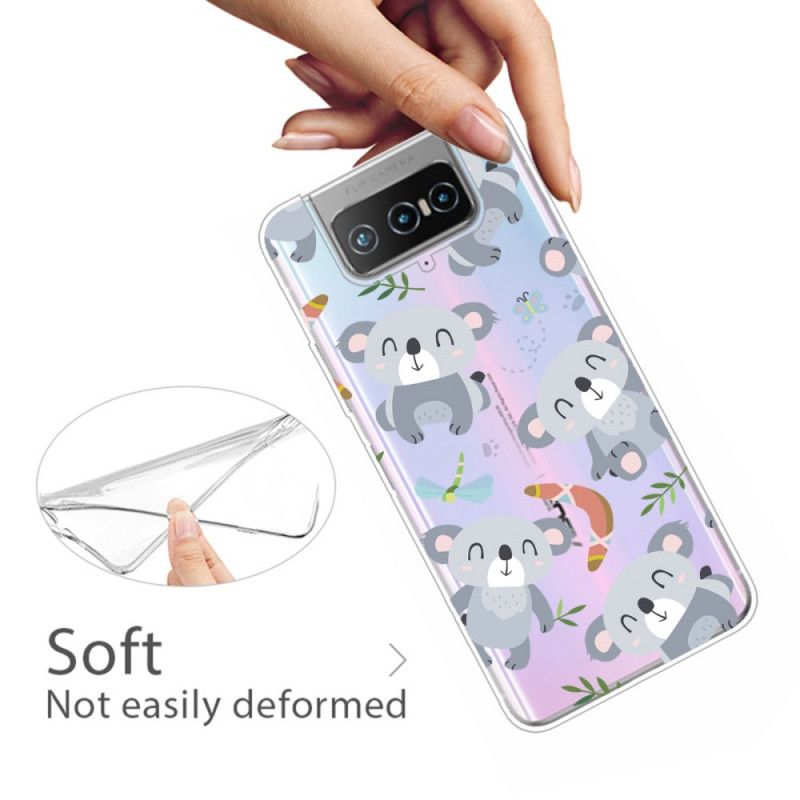 Hoesje Asus Zenfone 7 / 7 Pro Schattige Koala'S