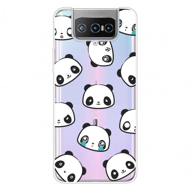 Hoesje Asus Zenfone 7 / 7 Pro Sentimentele Panda'S