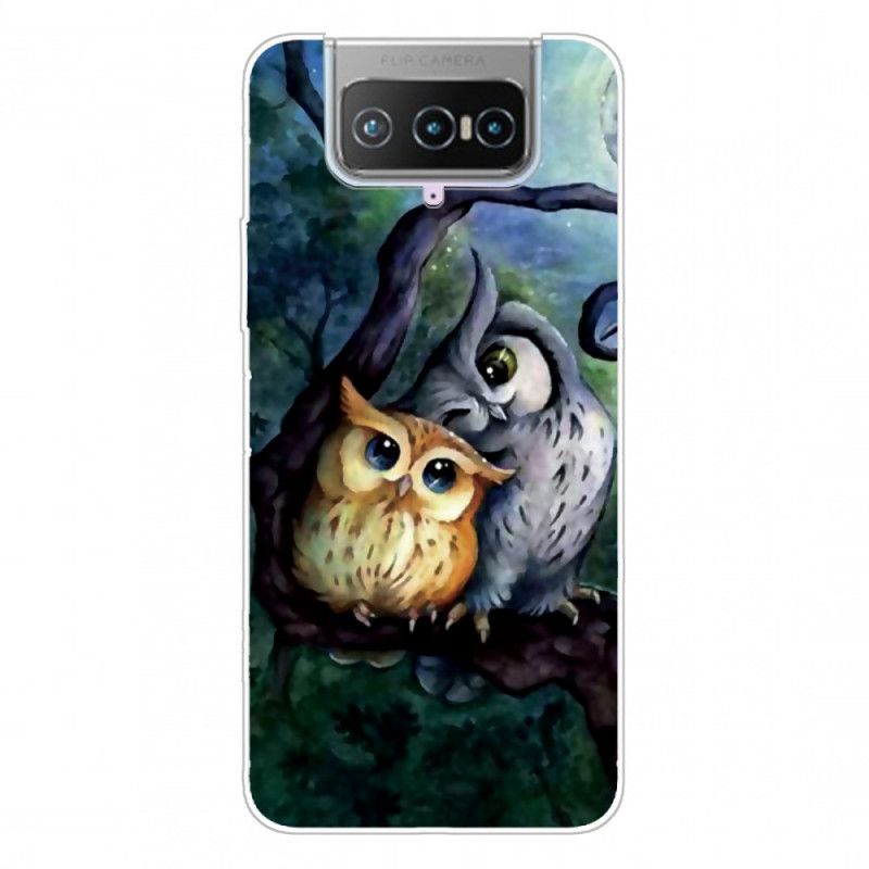 Hoesje Asus Zenfone 7 / 7 Pro Uil Schilderij