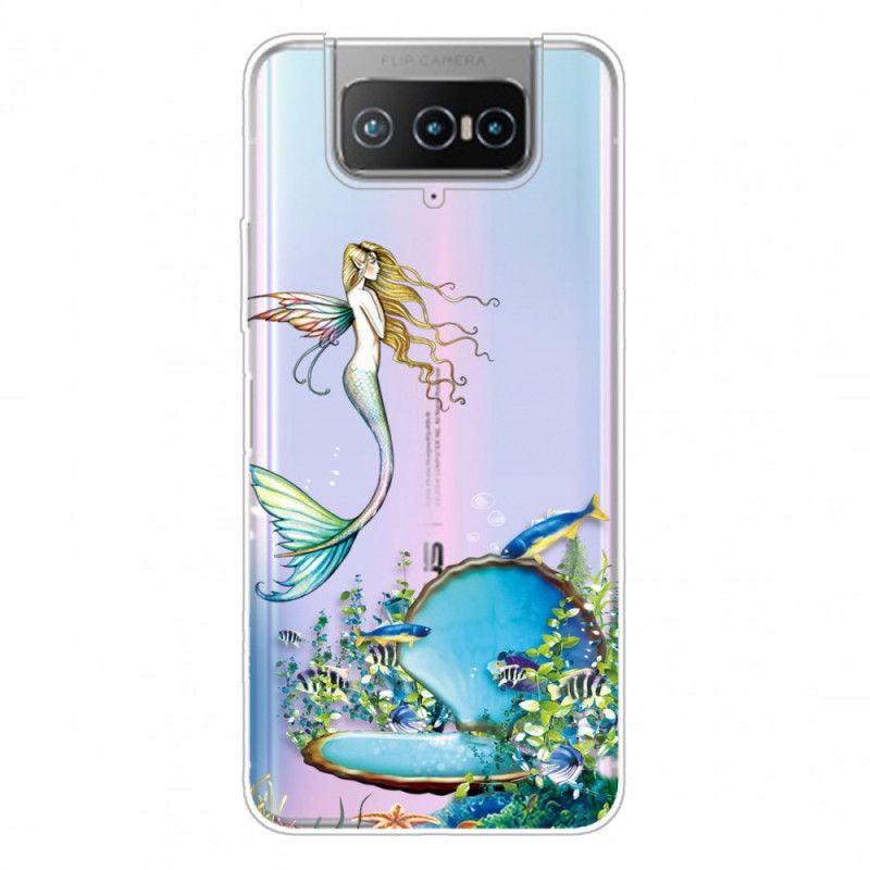 Hoesje voor Asus Zenfone 7 / 7 Pro Blauwe Sirene