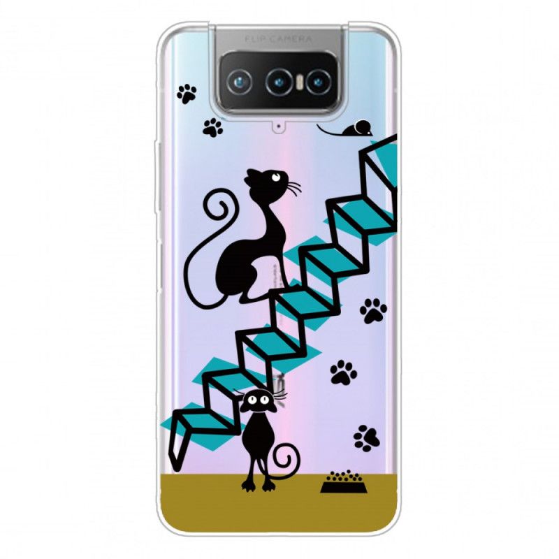 Hoesje voor Asus Zenfone 7 / 7 Pro Grappige Katten