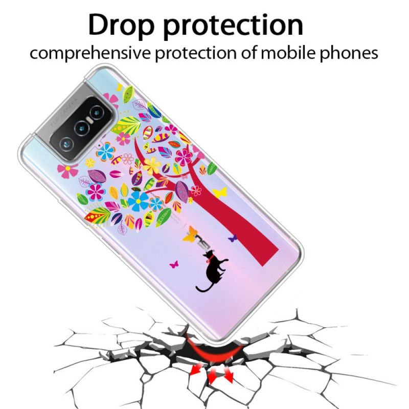 Hoesje voor Asus Zenfone 7 / 7 Pro Kat Onder De Boom