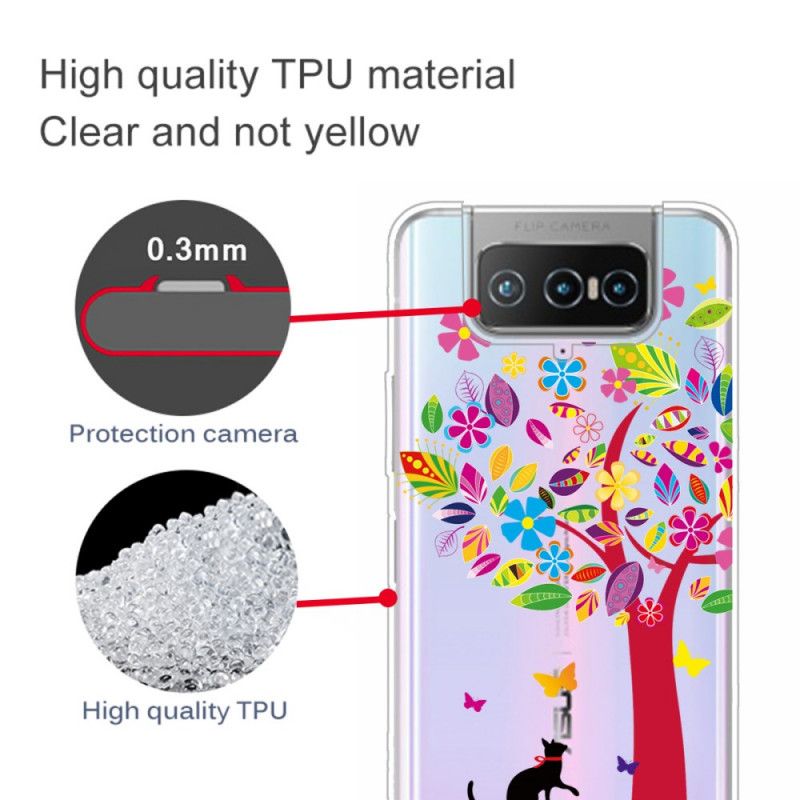 Hoesje voor Asus Zenfone 7 / 7 Pro Kat Onder De Boom