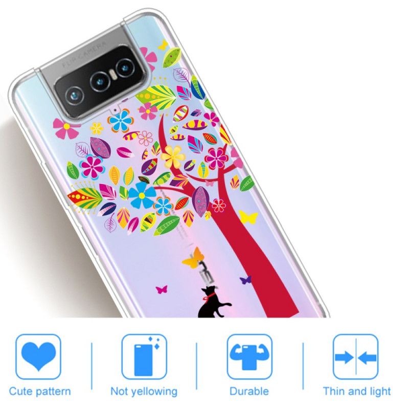 Hoesje voor Asus Zenfone 7 / 7 Pro Kat Onder De Boom