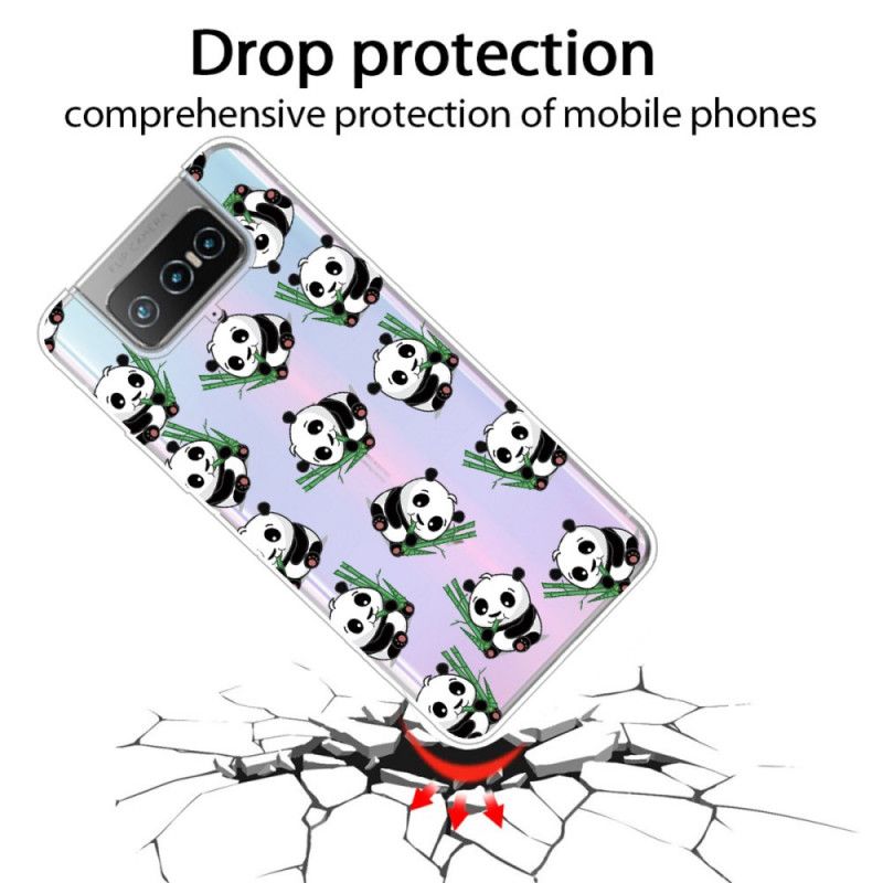Hoesje voor Asus Zenfone 7 / 7 Pro Kleine Panda'S