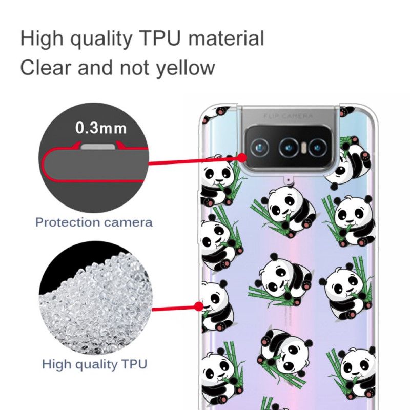 Hoesje voor Asus Zenfone 7 / 7 Pro Kleine Panda'S
