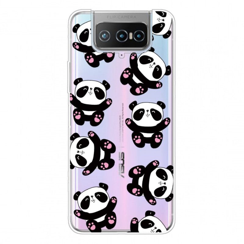 Hoesje voor Asus Zenfone 7 / 7 Pro Leuke Panda'S