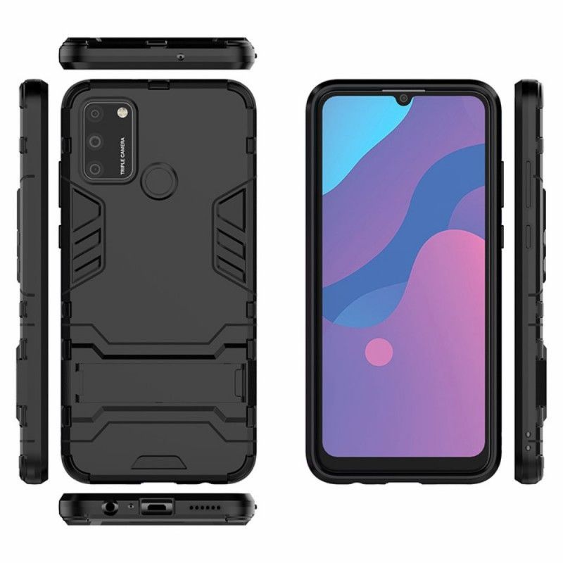 Case Hoesje Honor 9A Rood Zwart Telefoonhoesje Ultrabestendig