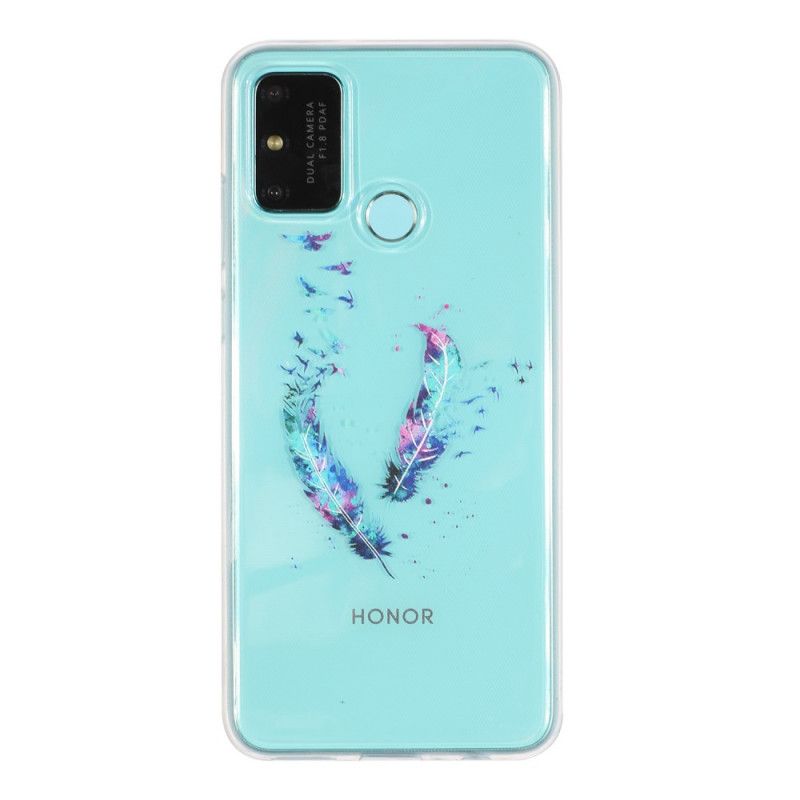 Case Hoesje Honor 9A Telefoonhoesje Transparante Veren