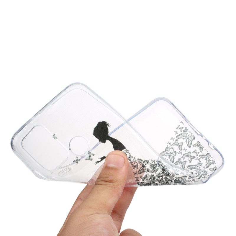Case Hoesje Honor 9A Telefoonhoesje Transparante Vlinderjurk