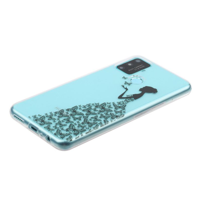 Case Hoesje Honor 9A Telefoonhoesje Transparante Vlinderjurk