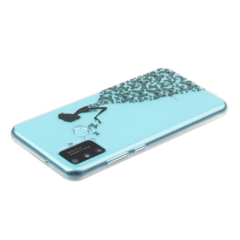 Case Hoesje Honor 9A Telefoonhoesje Transparante Vlinderjurk