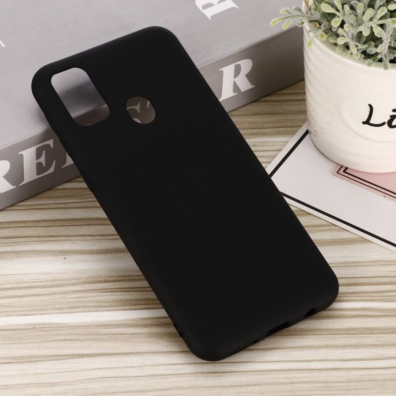 Hoesje Honor 9A Rood Zwart Ontwerp Van Vloeibaar Siliconen