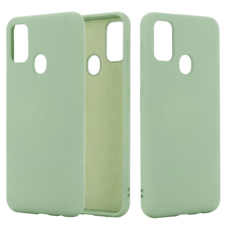 Hoesje Honor 9A Rood Zwart Ontwerp Van Vloeibaar Siliconen