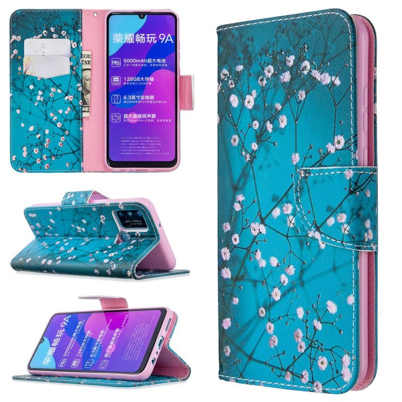 Leren Hoesje Honor 9A Bloeiende Boom