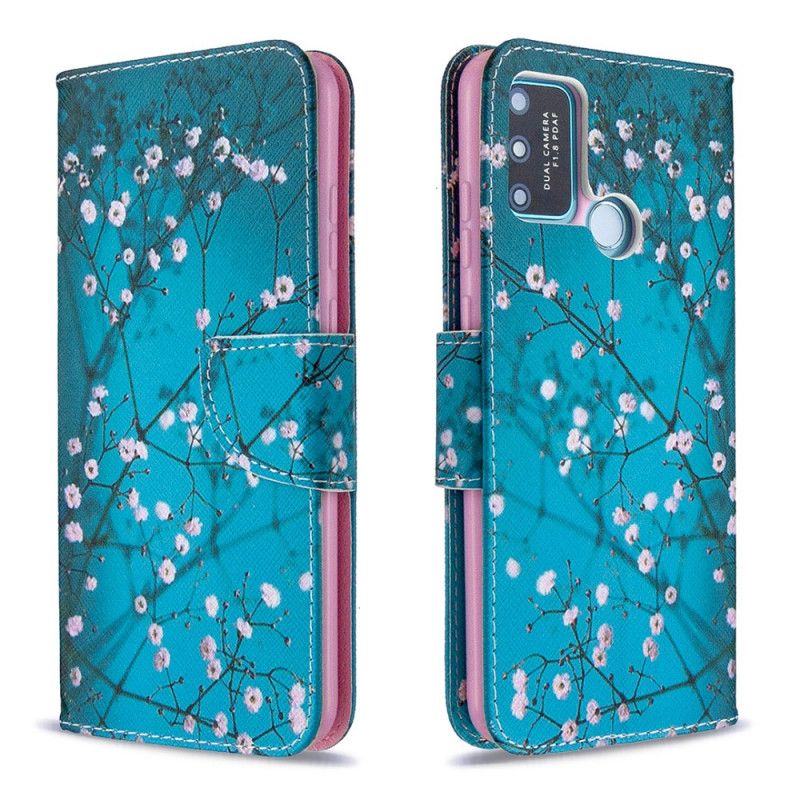 Leren Hoesje Honor 9A Bloeiende Boom
