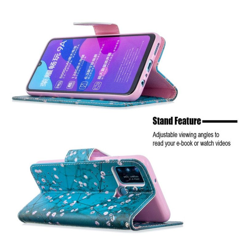 Leren Hoesje Honor 9A Bloeiende Boom