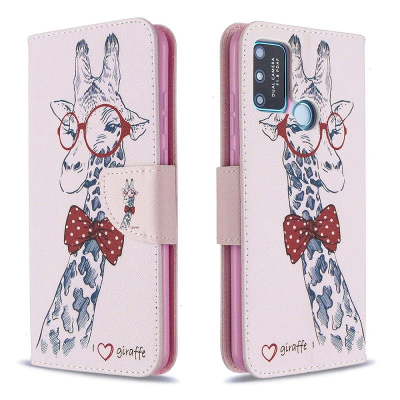 Leren Hoesje Honor 9A Nerdgiraf