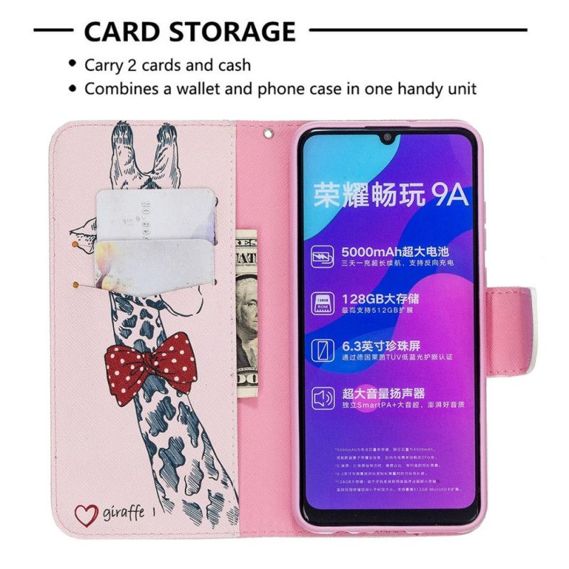 Leren Hoesje Honor 9A Nerdgiraf
