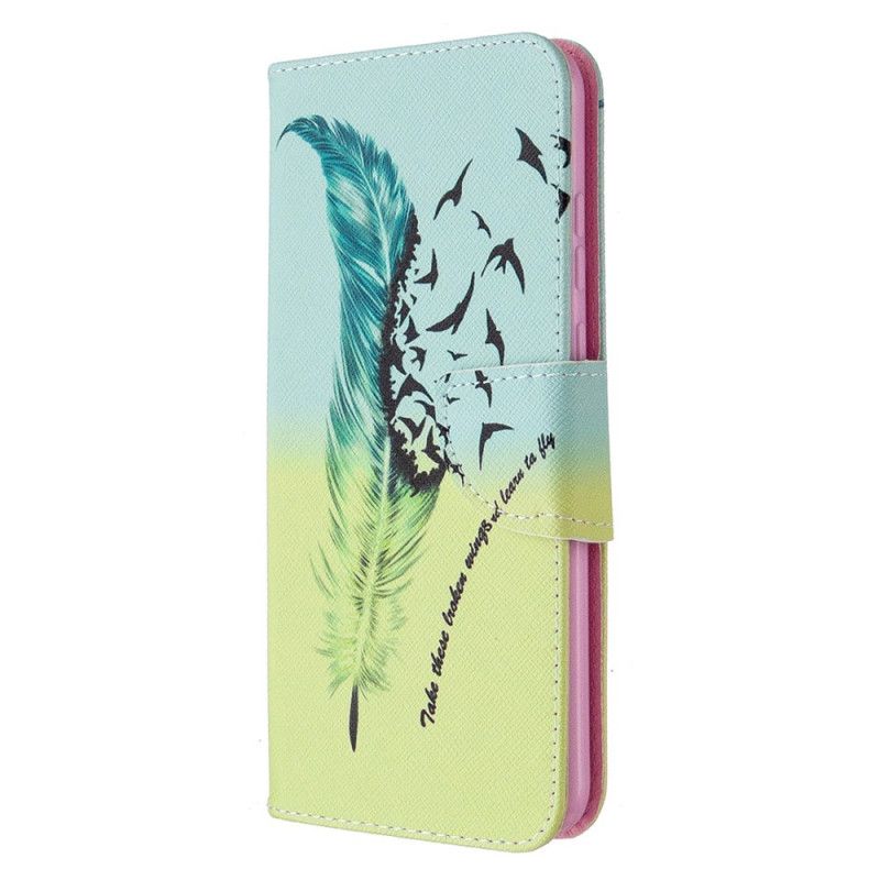 Leren Hoesje Honor 9A Telefoonhoesje Leren Vliegen