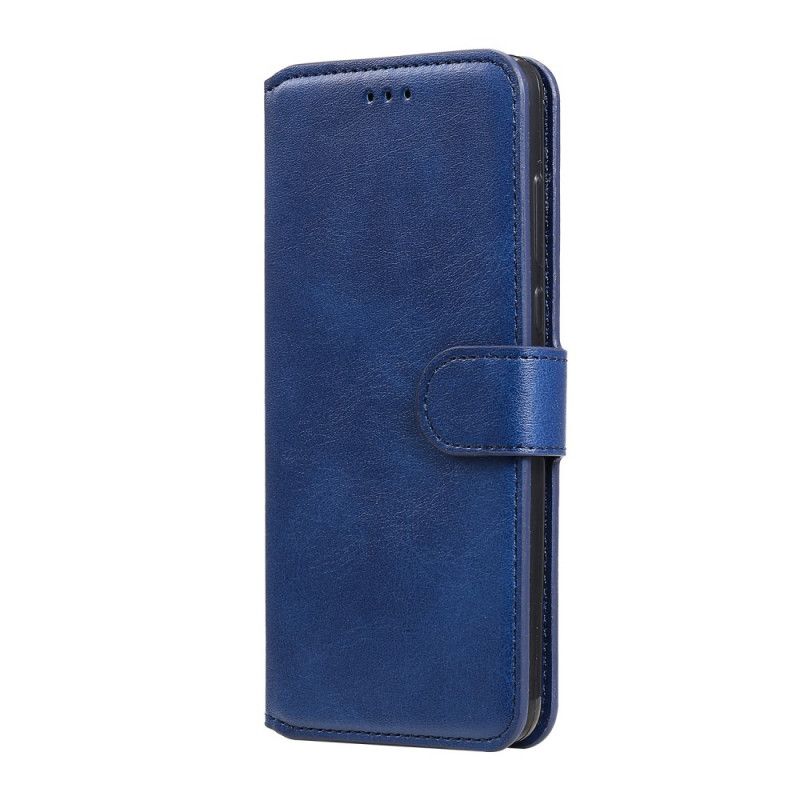 Leren Hoesje voor Honor 9A Donkerblauw Klassiek Kunstleer