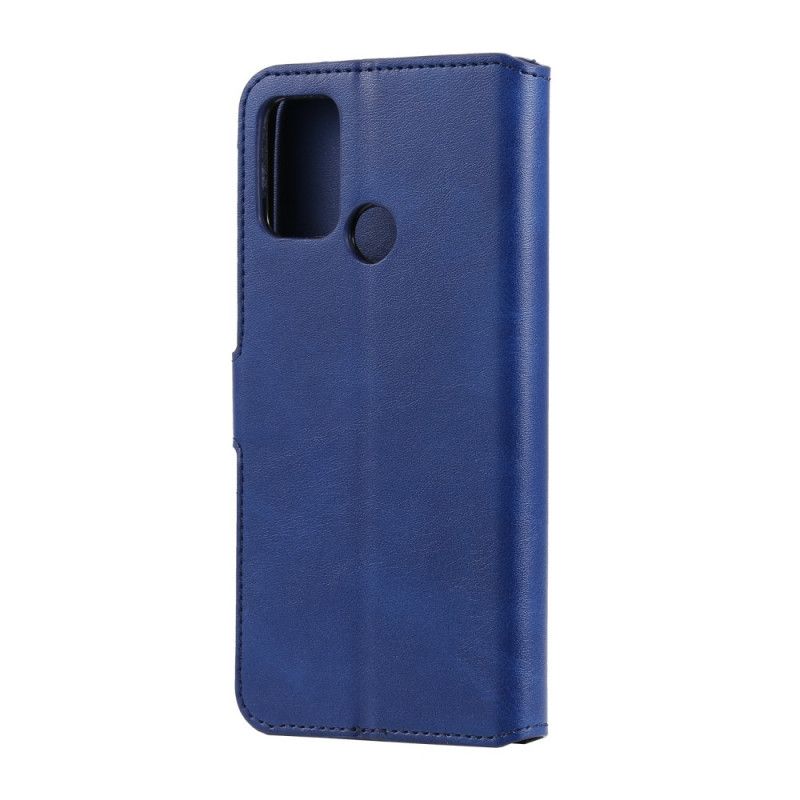 Leren Hoesje voor Honor 9A Donkerblauw Klassiek Kunstleer