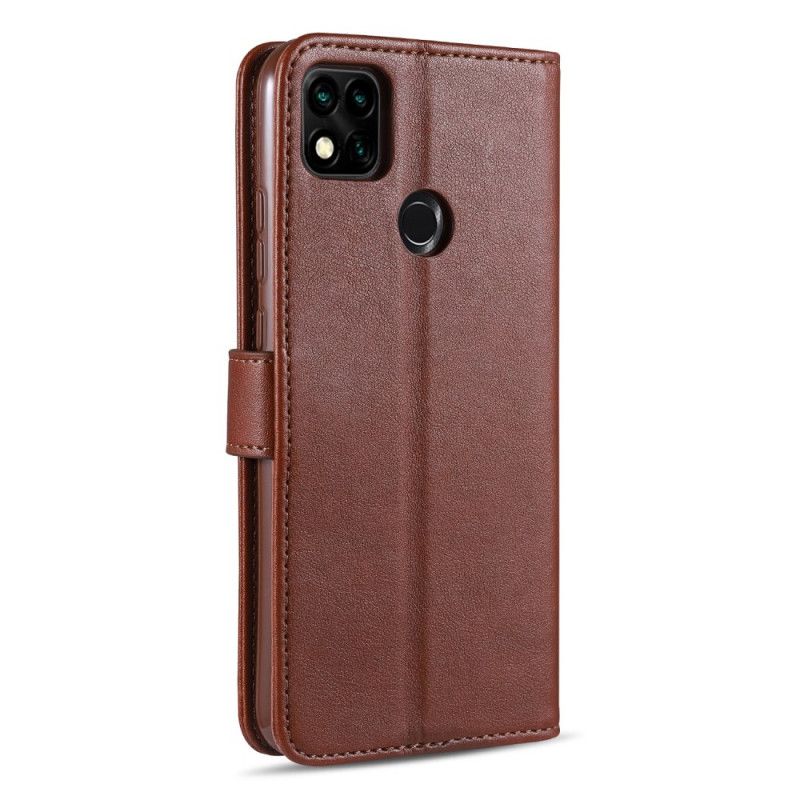 Bescherming Hoesje Xiaomi Redmi 9C Rood Zwart Kunstleer Azns