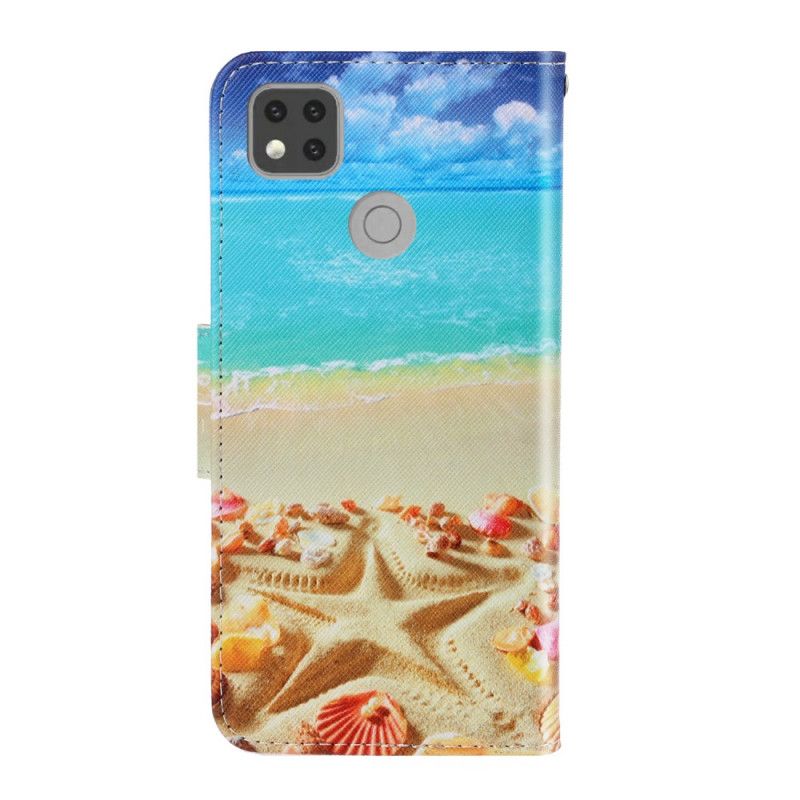 Bescherming Hoesje Xiaomi Redmi 9C Telefoonhoesje Riem Strand