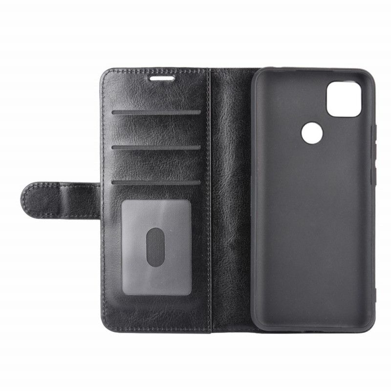 Bescherming Hoesje Xiaomi Redmi 9C Wit Zwart Ultra Kunstleer