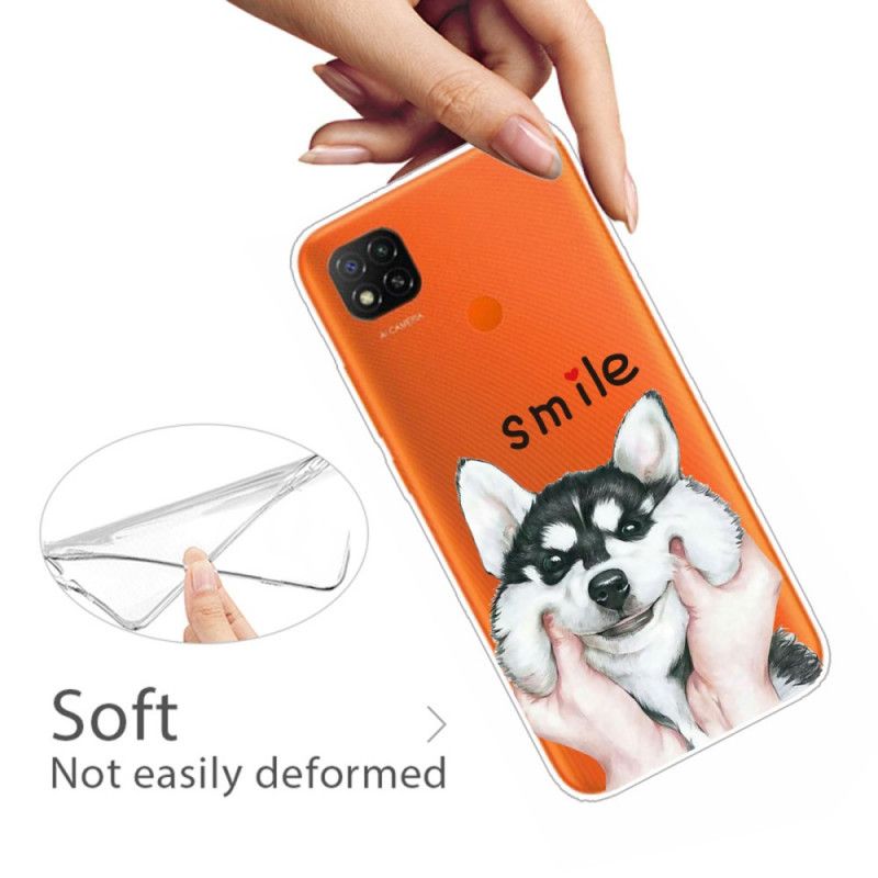 Case Hoesje Xiaomi Redmi 9C Telefoonhoesje Glimlach Hond