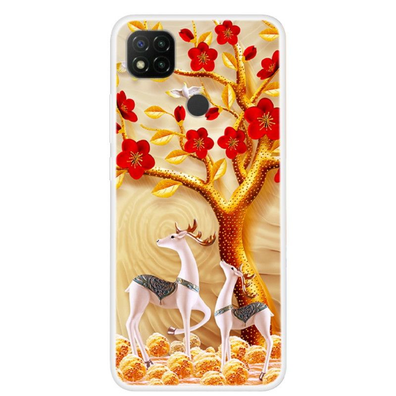 Case Hoesje Xiaomi Redmi 9C Telefoonhoesje Gouden Boom