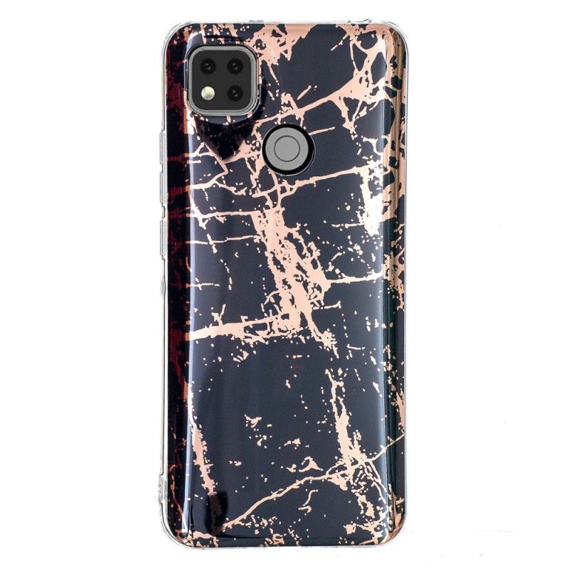 Cover Hoesje Xiaomi Redmi 9C Groen Zwart Telefoonhoesje Ultra Designer Marmer