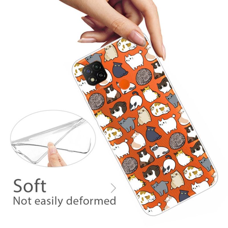 Cover Hoesje Xiaomi Redmi 9C Telefoonhoesje Topkatten