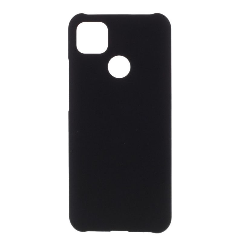 Cover Hoesje Xiaomi Redmi 9C Wit Zwart Telefoonhoesje Rigide Klassiek Eenvoudig