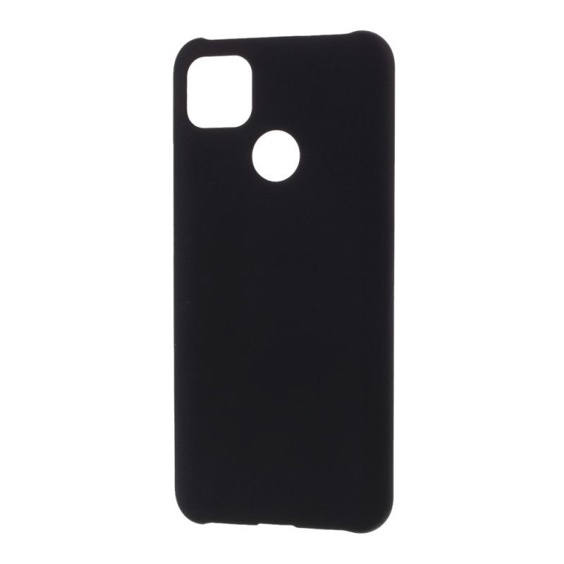 Cover Hoesje Xiaomi Redmi 9C Wit Zwart Telefoonhoesje Rigide Klassiek Eenvoudig