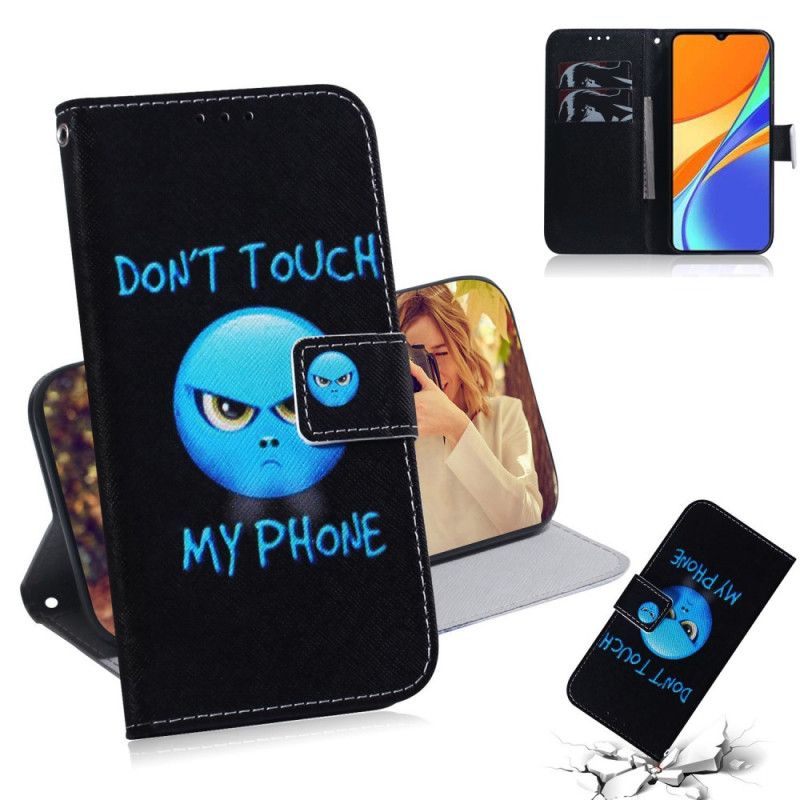 Flip Case Leren Xiaomi Redmi 9C Emoji-Telefoon