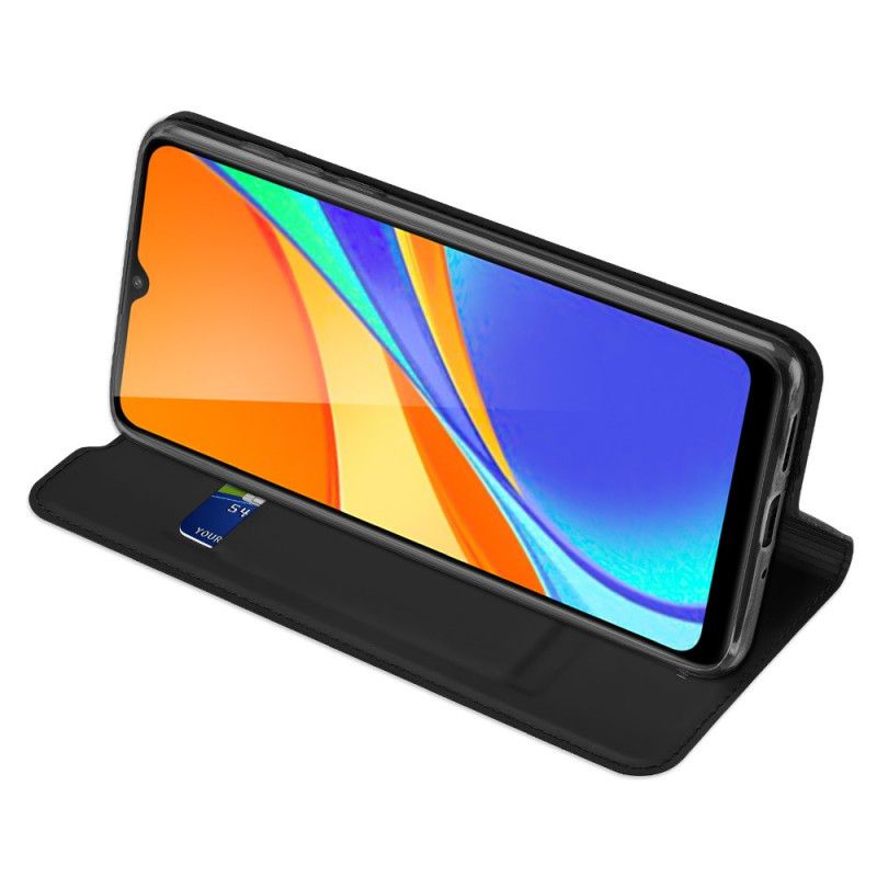 Folio-hoesje voor Xiaomi Redmi 9C Goud Zwart Dux Ducis Pro Series Skin