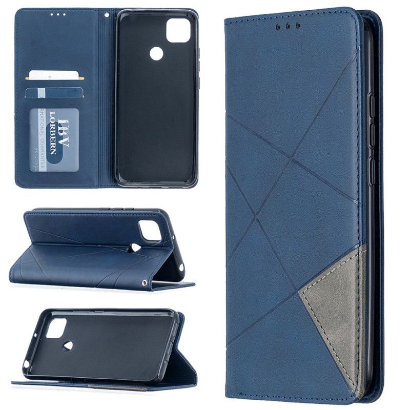Folio-hoesje Xiaomi Redmi 9C Grijs Zwart Kunstenaarsstijl